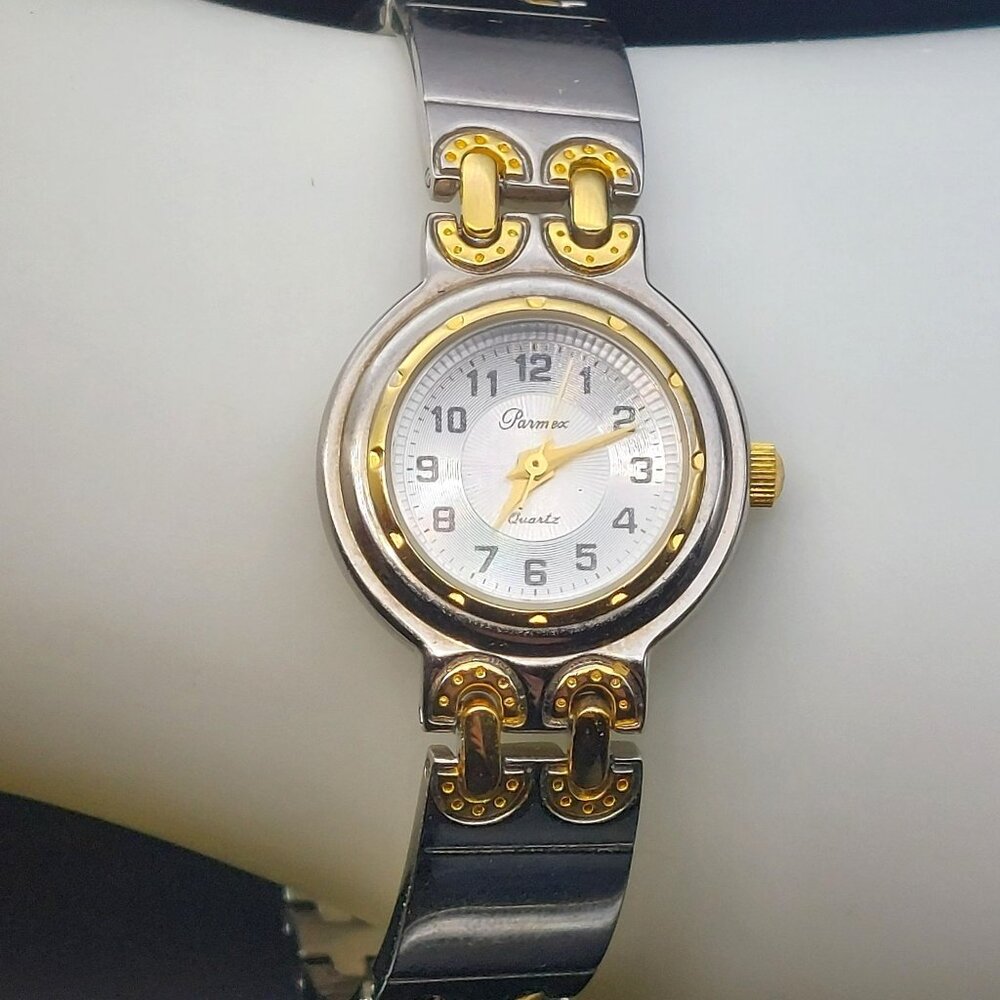 Parmex Womens Quartz Watch Stainless Steel New Battery